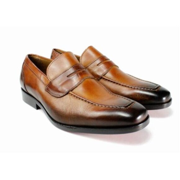 Italian Handmade Men\'s Leather Boot / Madou Brown Moccasin Loafers for Men’s / M main image 5